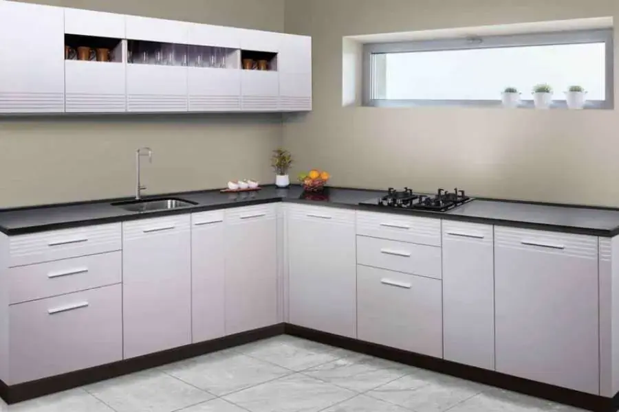 Chiều dài tiêu chuẩn của tủ bếp chữ L là từ 2 - 3.5m