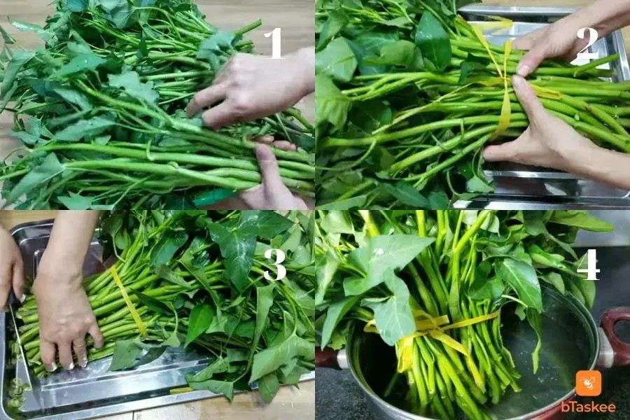 Bảo quản rau muống không cần tủ lạnh