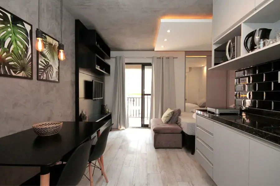 Mẫu thiết kế chung cư 30m2 2 phòng ngủ phong cách hiện đại, tiện nghi