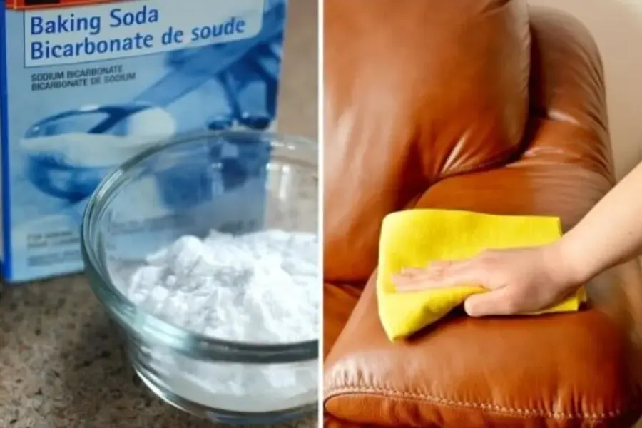 Sử dụng baking soda làm sạch ghế sofa giả da tại nhà