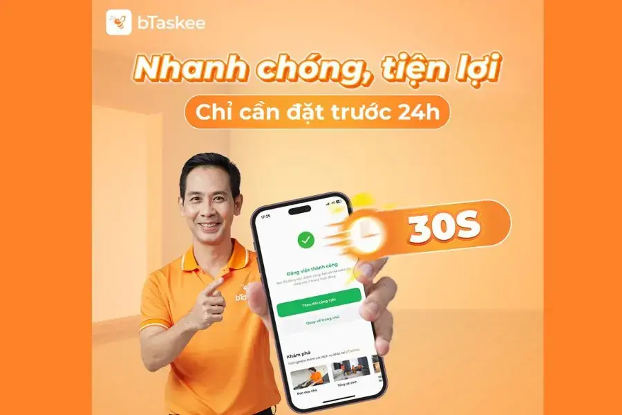 Dịch vụ trọn gói, thao tác dễ dàng trên ứng dụng nhanh chóng, tiện lợi.