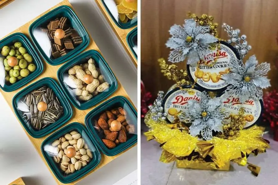 Bài trí mâm bánh kẹo ngày đầu năm mới cần chú ý đến yếu tố phong thủy.