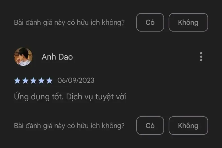 Đánh giá của khách hàng Anh Đào về dịch vụ của bTaskee.