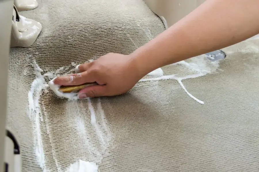 Nước rửa chén có thể sử dụng để vệ sinh thảm