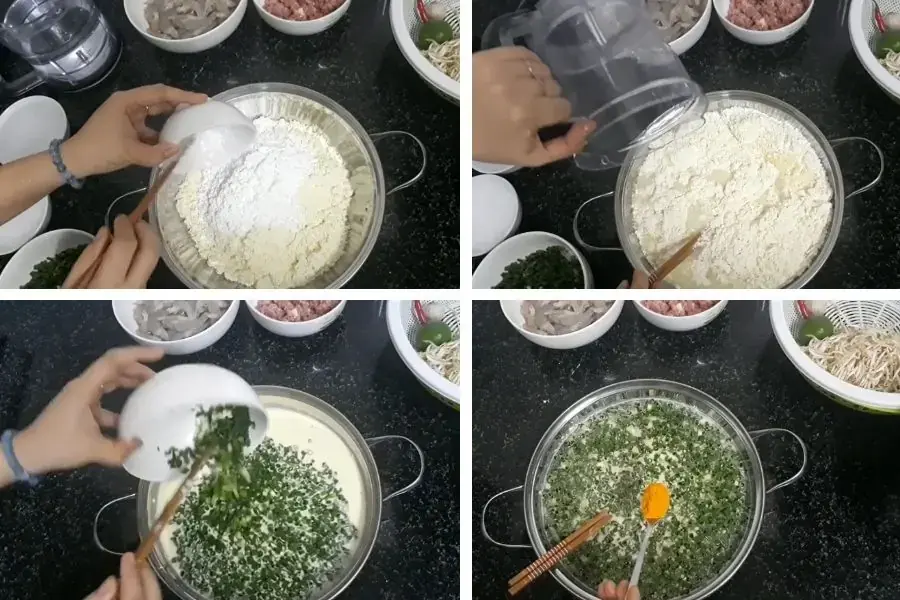 Cách pha bột bánh xèo miền Trung đúng chuẩn