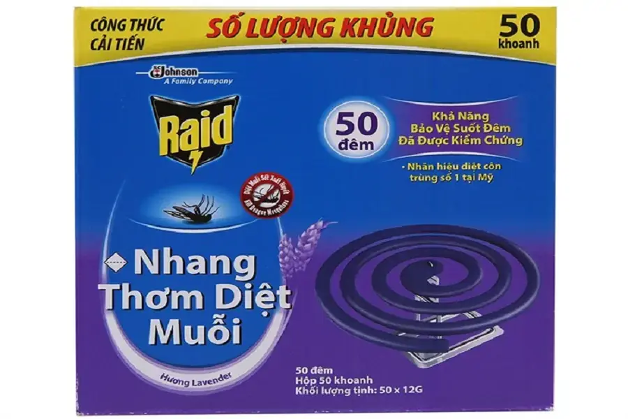 Nhang muỗi Raid của Việt Nam
