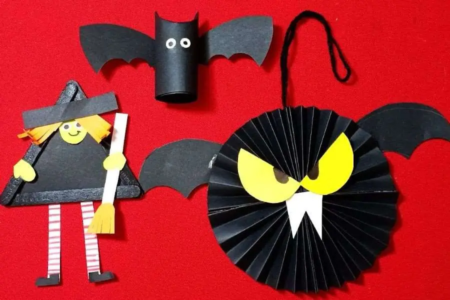 Sáng tạo hình thù độc đáo cho lễ hội Halloween bằng giấy.