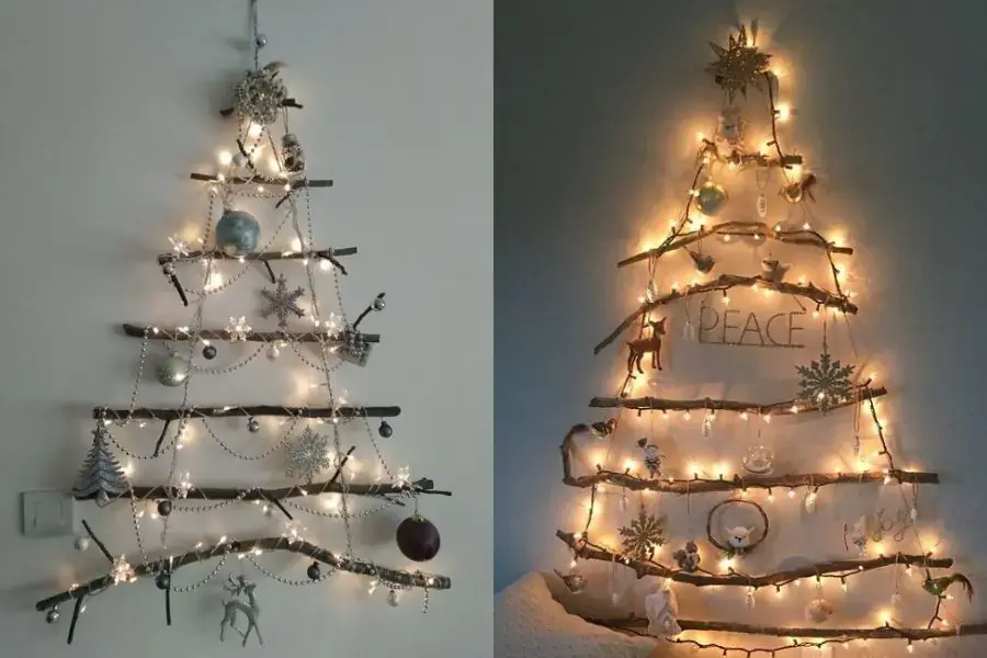 Cây thông Noel lung linh thì không thể thiếu đèn LED đom đóm.