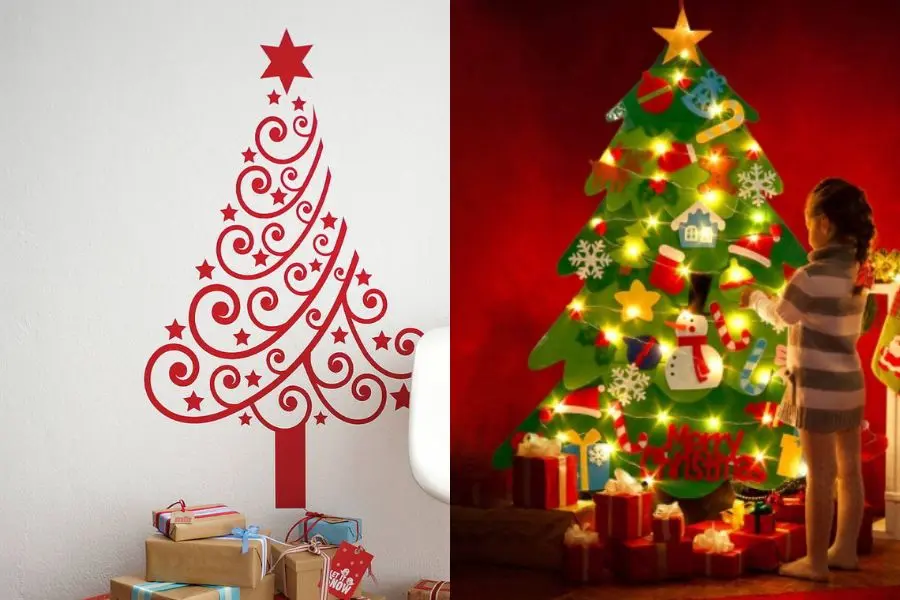 Decal với nhiều họa tiết trang trí cho cây thông Giáng Sinh.