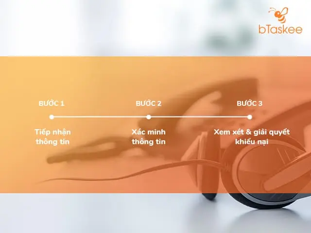 Các bước giải quyết khiếu nại của bTaskee