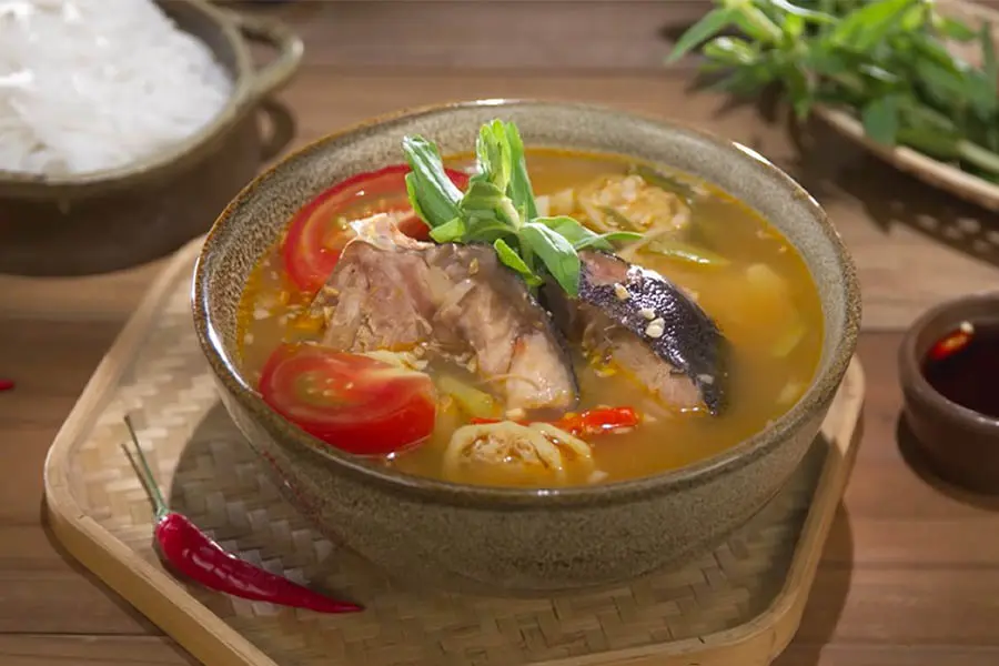 Bún cá bớp là món ăn nấu khá nhanh nên cũng thích hợp vào bữa sáng
