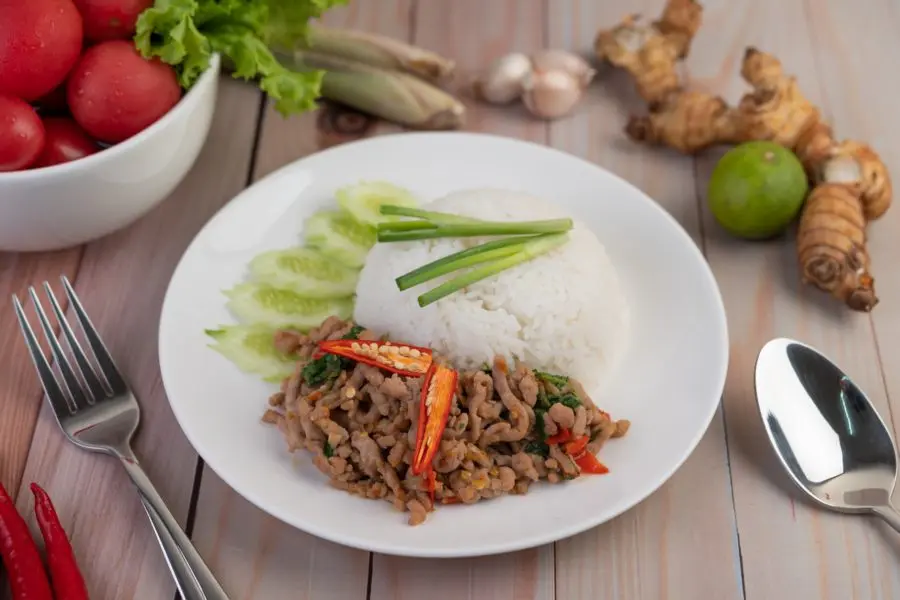 Món cơm rang dưa bò