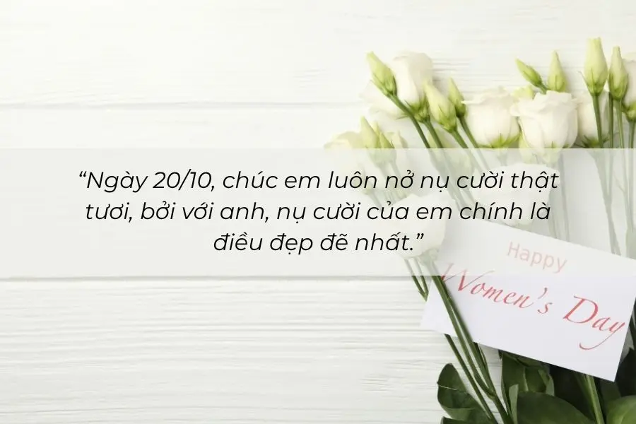 Status 20/10 ý nghĩa dành tặng mẹ, gửi gắm lòng biết ơn và lời chúc mẹ luôn bình an, hạnh phúc.