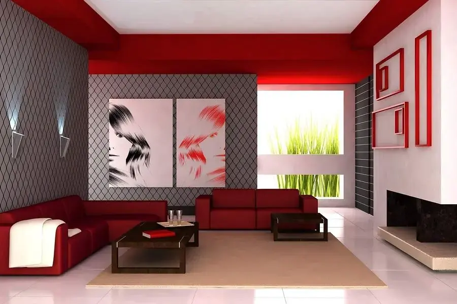 Trang trí phòng khách nhà vuông đơn giản