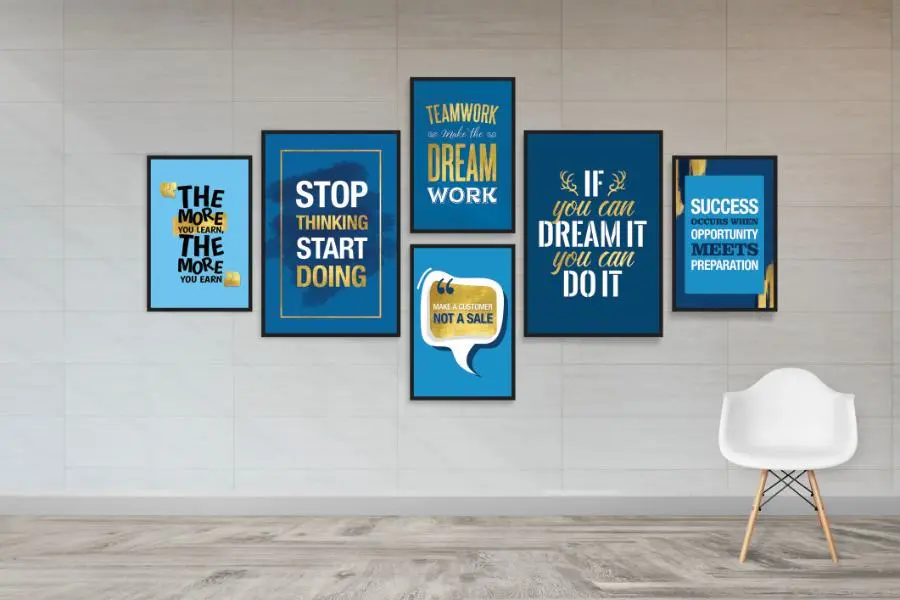 Những câu slogan được trưng bày sẽ tạo nên nhiều động lực làm việc