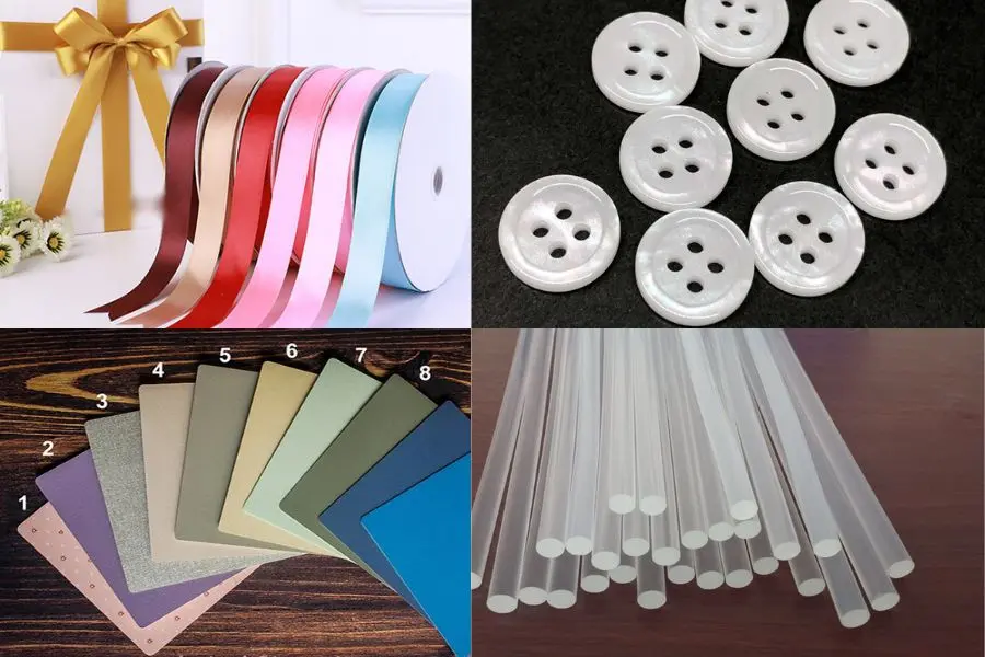 Chọn màu sắc của ruy băng và bìa thiệp sao cho nổi bật.