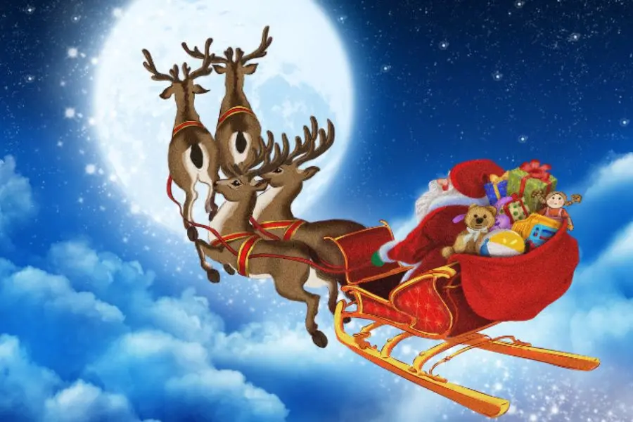 Tuần lộc của Ông già Noel có thể biết bay.