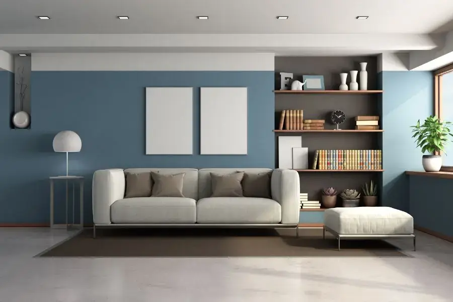 Chọn màu xanh dương cho chủ nhà mệnh Mộc