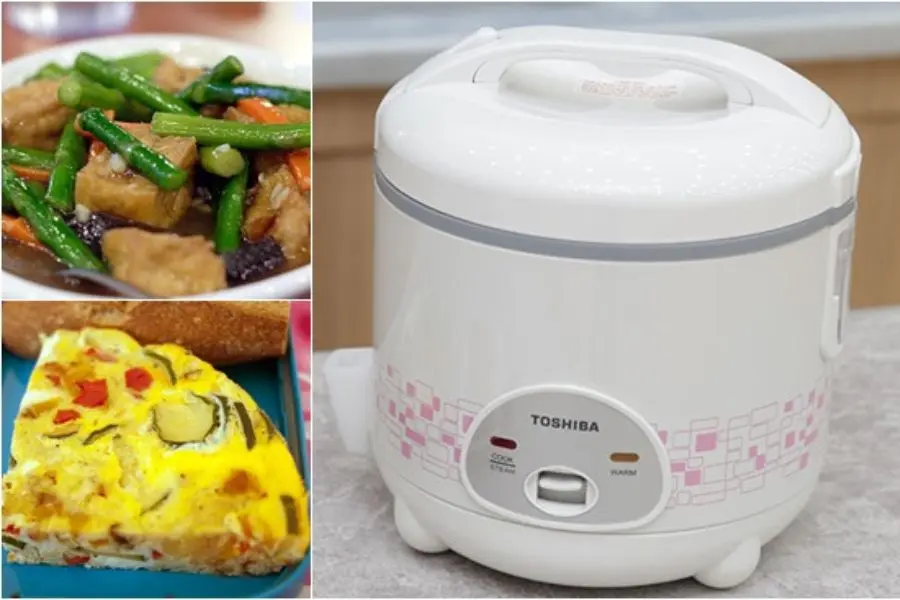 chiên xào các loại món ăn bằng nồi cơm điện