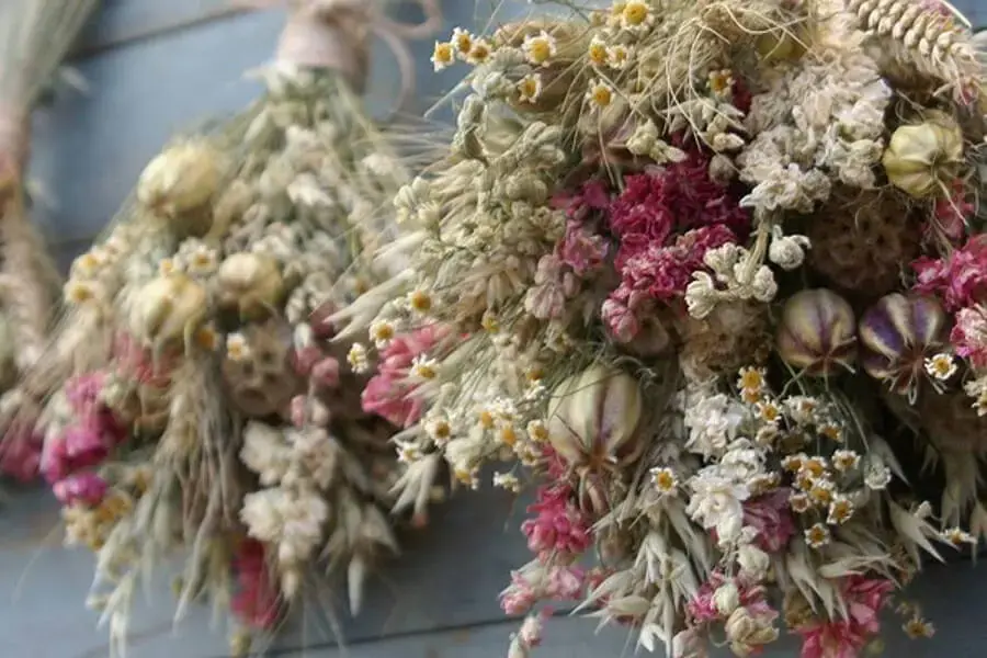Hoa khô không chỉ dùng để trang trí mà còn có tác dụng khử mùi điều hòa (Hình ảnh: nongphu)