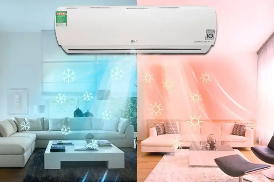 Điều hòa sẽ giúp làm mát hoặc làm ấm không khí