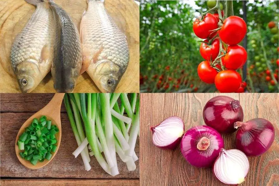 Cá diếc sốt chua ngọt đậm đà, hài hòa hương vị giữa các nguyên liệu.