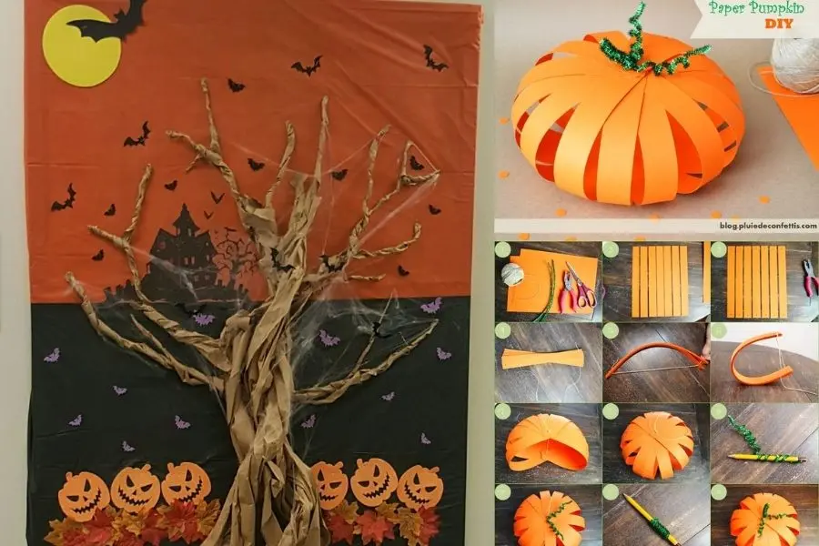 Làm đồ trang trí Halloween handmade.
