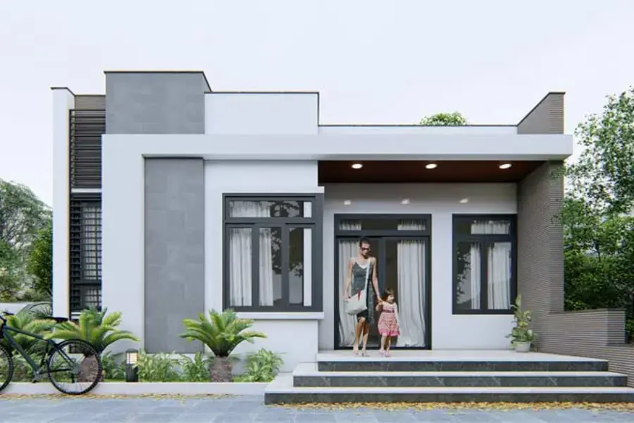 Nhà cấp 4 Châu Âu hiện đại, tối giản