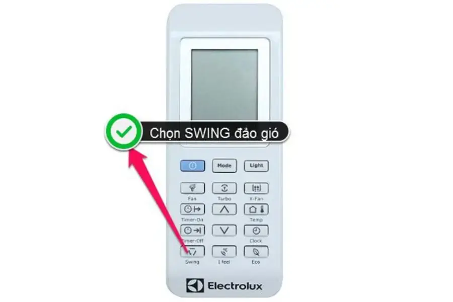 Cách điều chỉnh hướng gió trên điều khiển điều hòa Electrolux