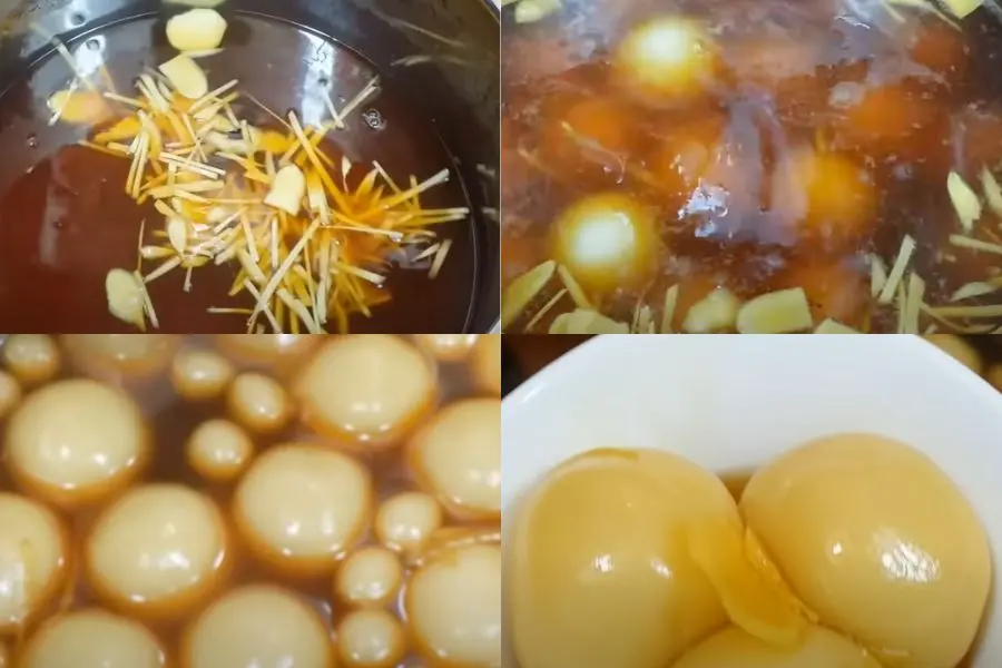 Khi bánh nổi trên mặt nồi là lúc bánh trôi đã chín.