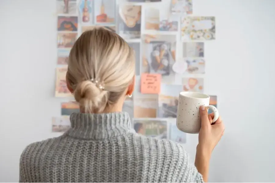 Dùng 1 góc để thiết kế gallery thu nhỏ giúp tạo cảm hứng rất tốt