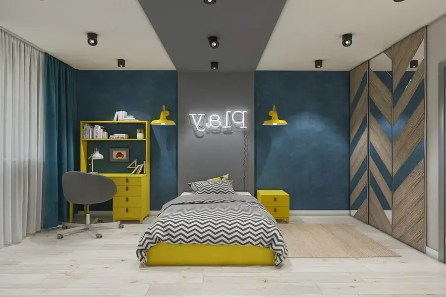 Sự kết hợp độc đáo với các gam màu tương phản tạo ấn tượng mạnh