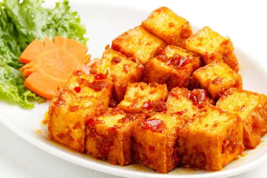 Món đậu hũ chiên sả thơm ngon, dậy mùi