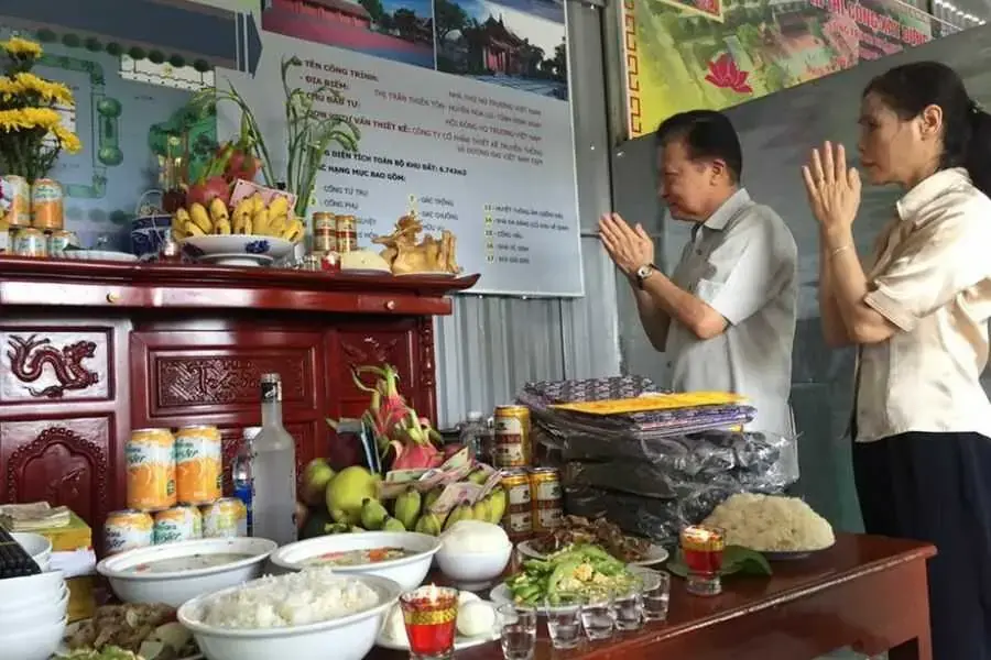 Mâm cúng rằm tháng 7 cúng Phật