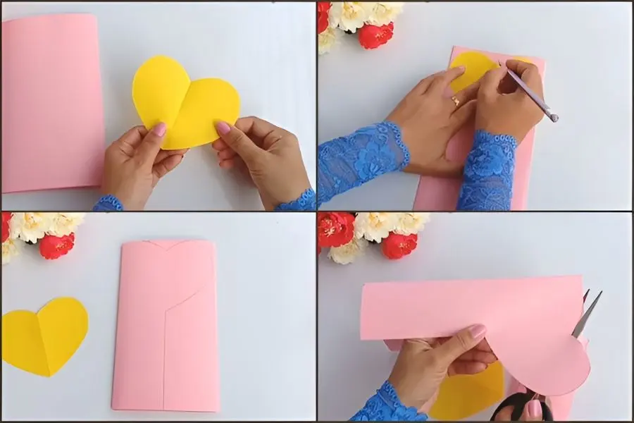 Cách làm thiệp hình nổi.