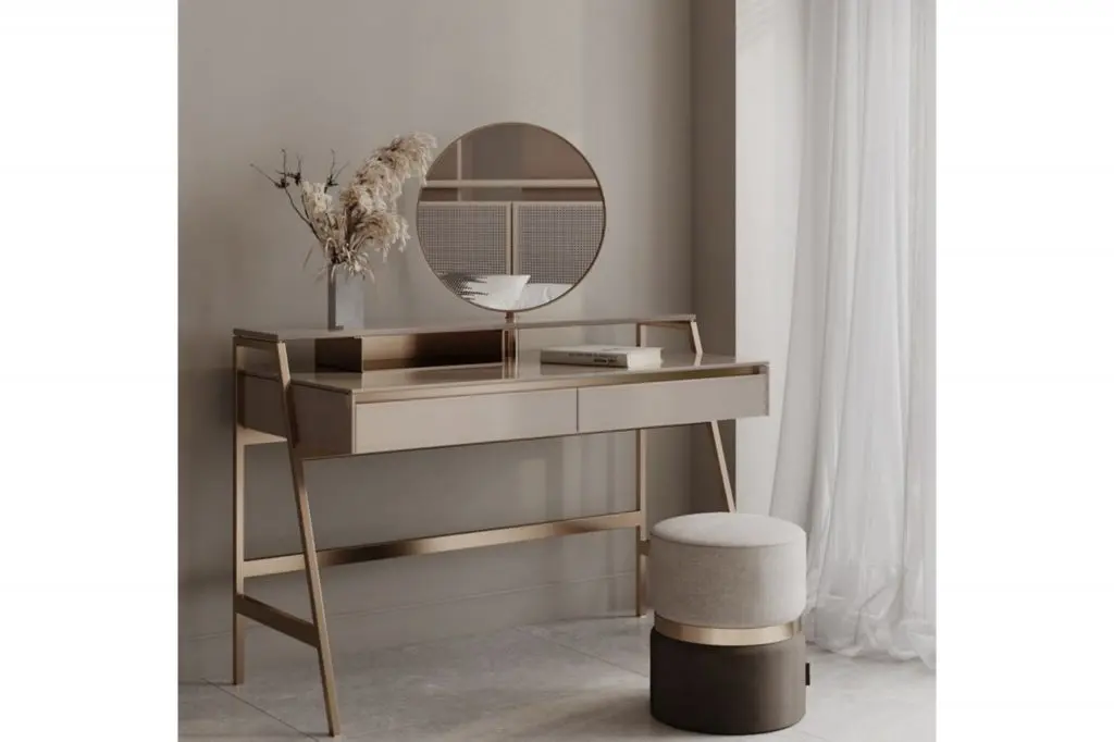 Mẫu bàn trang điểm tối giản nhưng sang trọng
