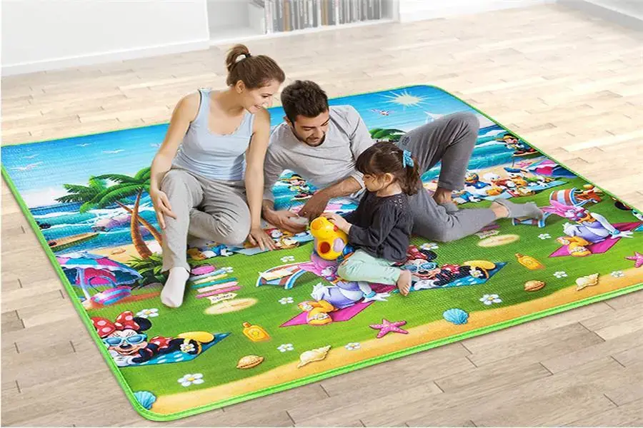 Thảm Maboshi sở hữu bề mặt mềm mại phù hợp với làn da của trẻ