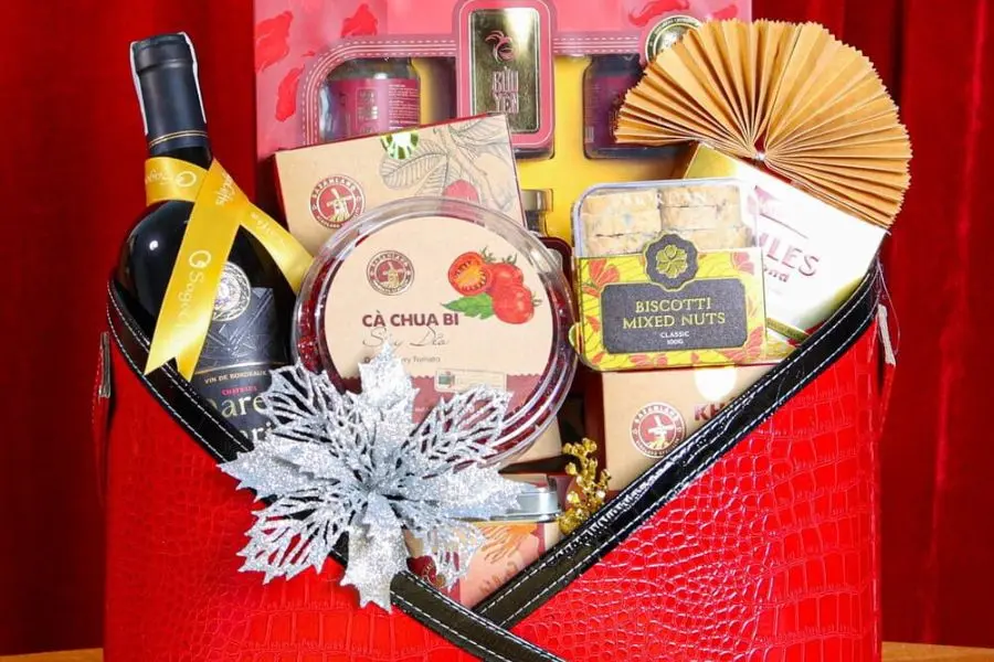 Mẫu giỏ quà Tết đẹp số 7.