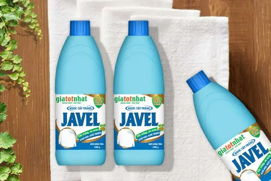 Sử dụng nước tẩy trắng javel để vệ sinh lồng giặt nhanh chóng