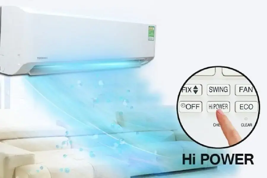 Chế độ Hi POWER là cách làm máy lạnh lạnh hơn trong thời gian ngắn (Hình ảnh: Vzone)