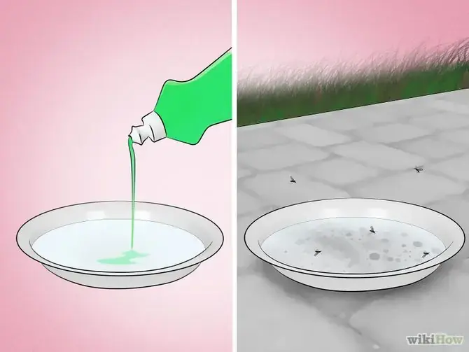 Nước rửa chén sẽ thu hút muỗi ngăn chúng bay đến nhà bạn (Nguồn: Wikihow)