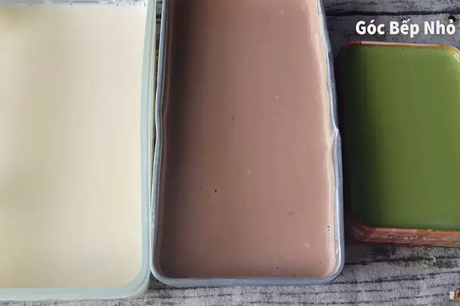 Thạch rau câu của món chè khúc bạch