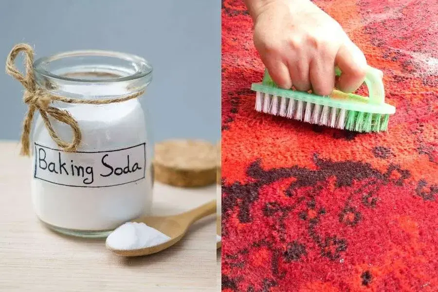 Sử dụng baking soda để vệ sinh thảm trải sàn