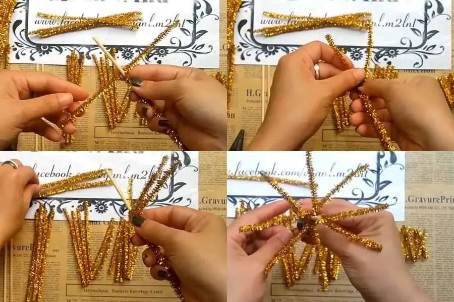 Thực hiện làm tầng cánh thông to nhất.