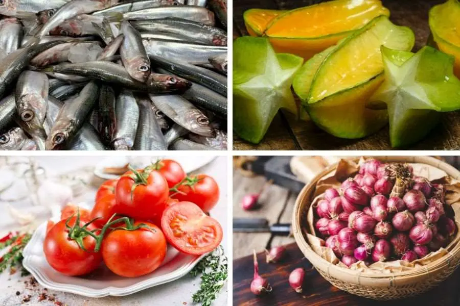 Chuẩn bị những nguyên liệu cần thiết để nấu món canh ngày Tết - cá cơm khế chua.