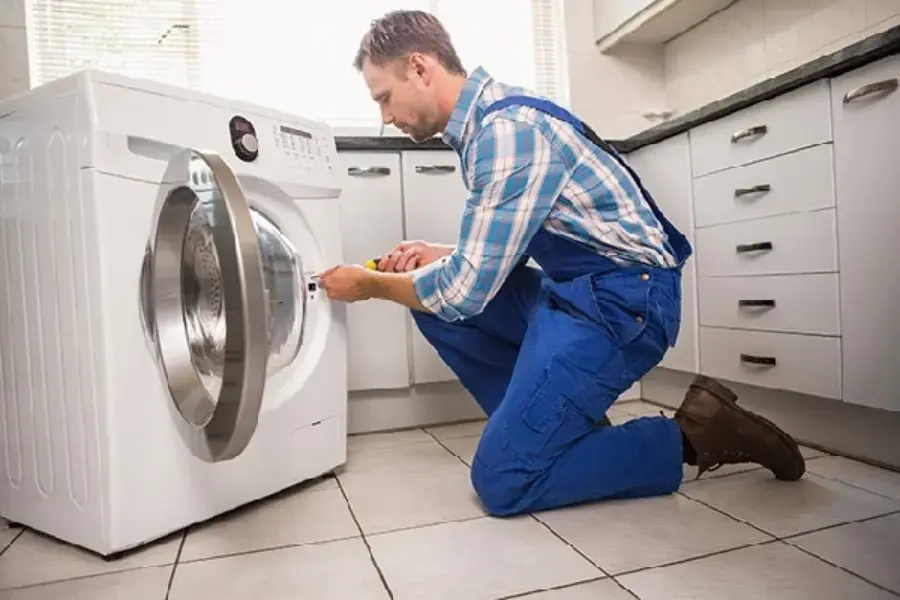 Tháo mặt trước máy giặt