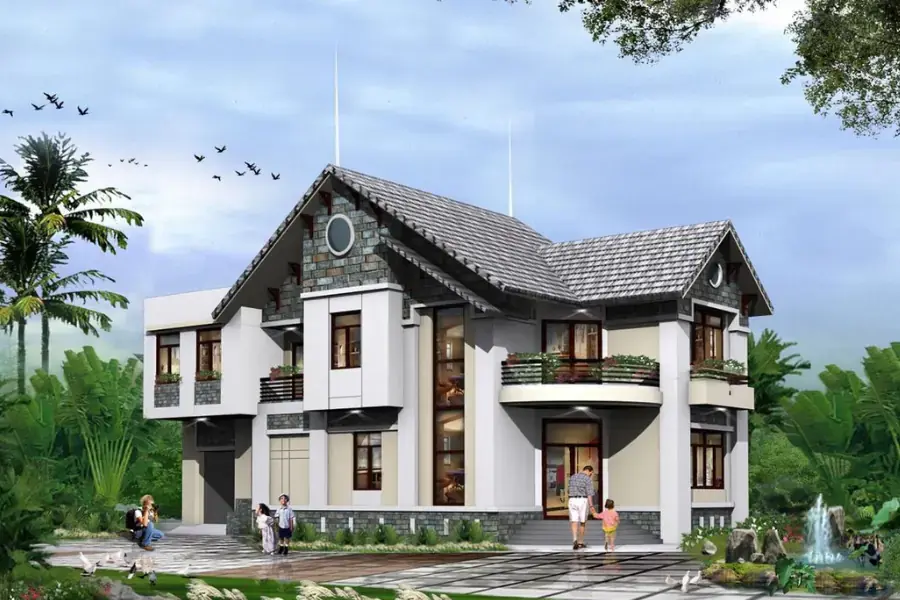 Nhà cấp 2 hiện đại hóa phong cách 4.0