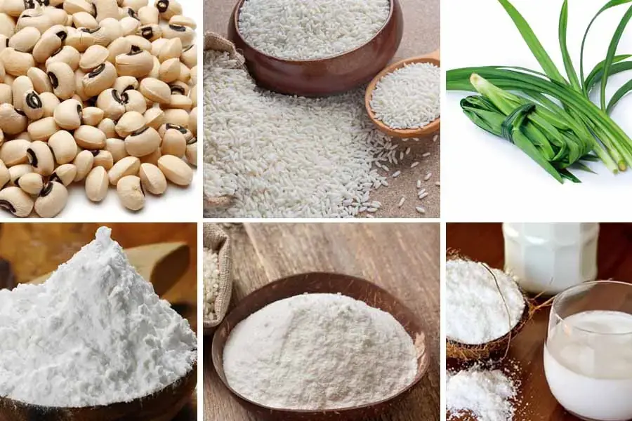 Nguyên liệu nấu chè đậu trắng