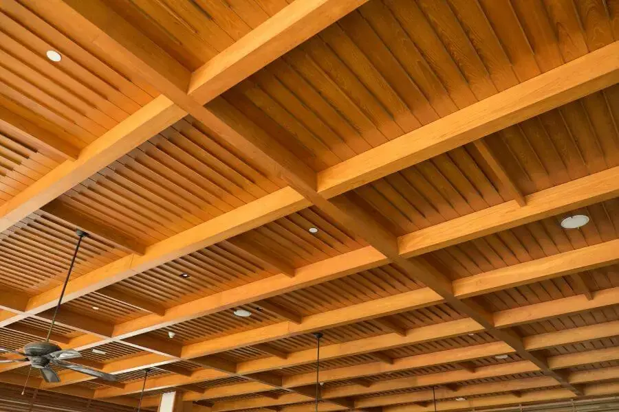 Sử dụng gỗ MDF để làm tấm trần