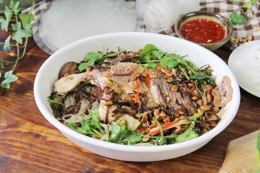 Món cá vược chưng tương đặc sản miền Tây